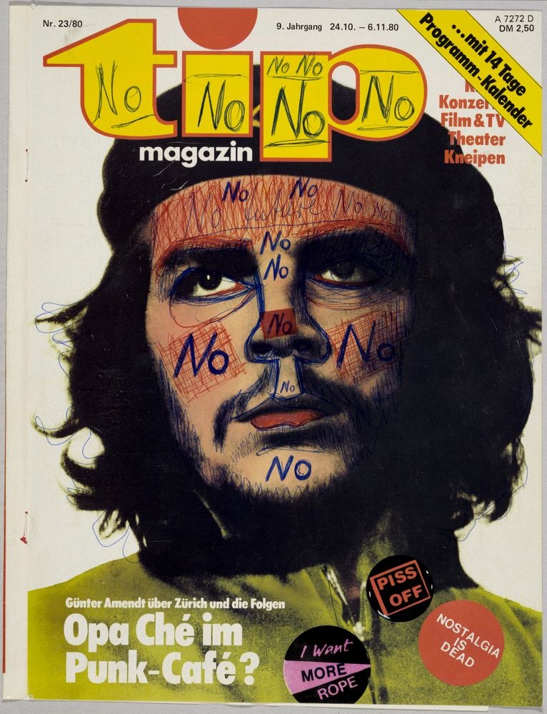 ohne Titel [Übermalung - Titelseite Tip-Magazin, 23/1980] (VG Bild-Kunst Bonn 2019 RR-F)