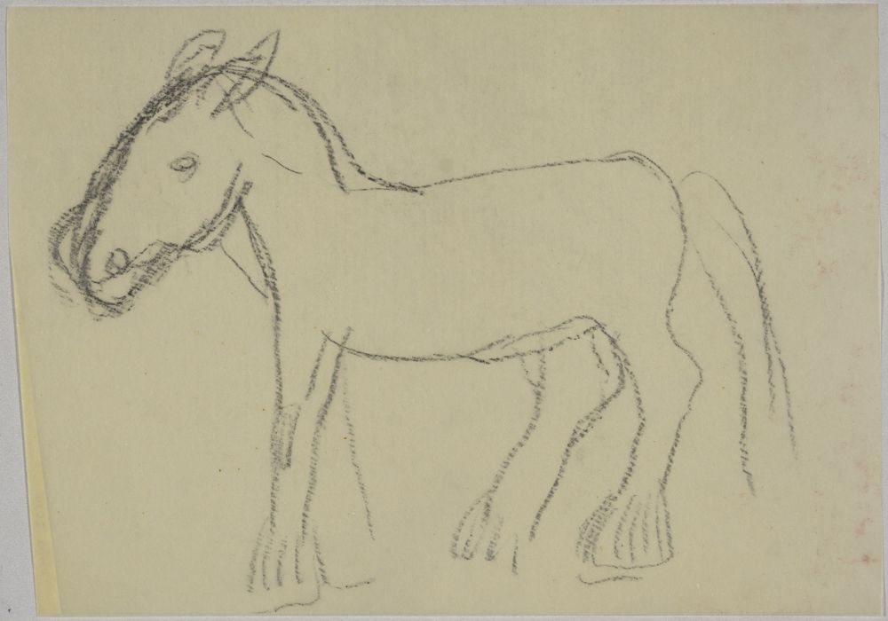 ohne Titel [Tierstudie - Pony] (VG Bild-Kunst Bonn 2019 RR-F)
