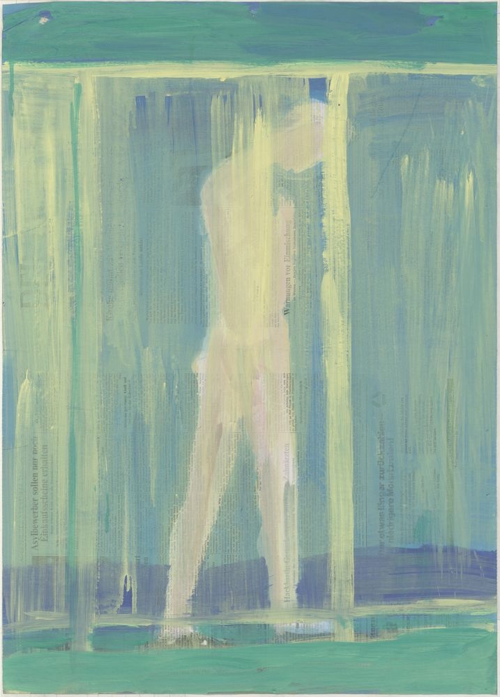 ohne Titel [Mann hinter gelbem Glas] (VG Bild-Kunst Bonn 2019 RR-F)