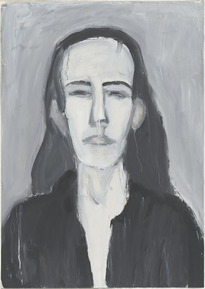 ohne Titel [Porträt einer Frau, mit schwarzer Bluse] (VG Bild-Kunst Bonn 2019 RR-F)