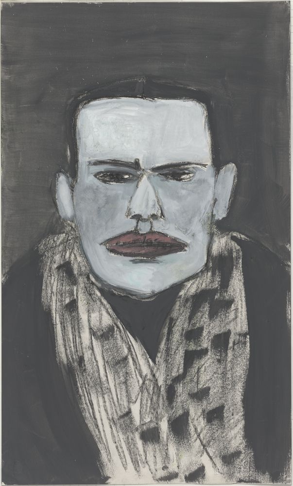ohne Titel [Porträt - Mann mit Schal] (VG Bild-Kunst Bonn 2019 RR-F)