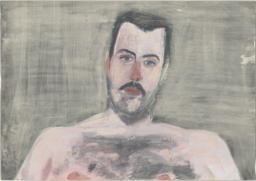 ohne Titel [Porträt - Beleibter Mann] (VG Bild-Kunst Bonn 2019 RR-F)