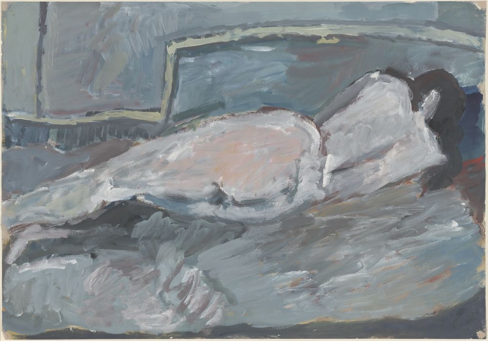 ohne Titel [Weiblicher Akt auf Bett] (VG Bild-Kunst Bonn 2019 RR-F)