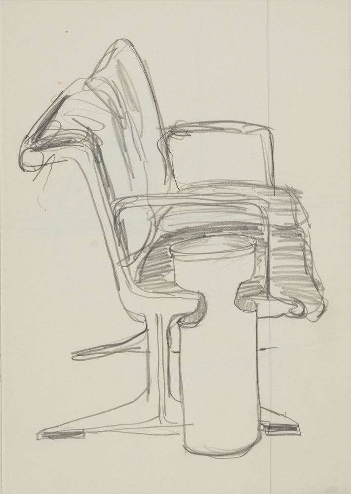 ohne Titel [Studie aus Skizzenbuch 1: Stühle] (VG Bild-Kunst Bonn 2019 RR-F)