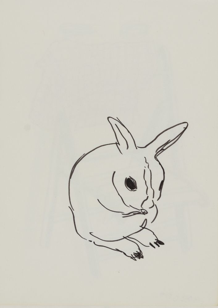 ohne Titel [Studie aus Skizzenbuch 4: Kaninchen] (VG Bild-Kunst Bonn 2019 RR-F)