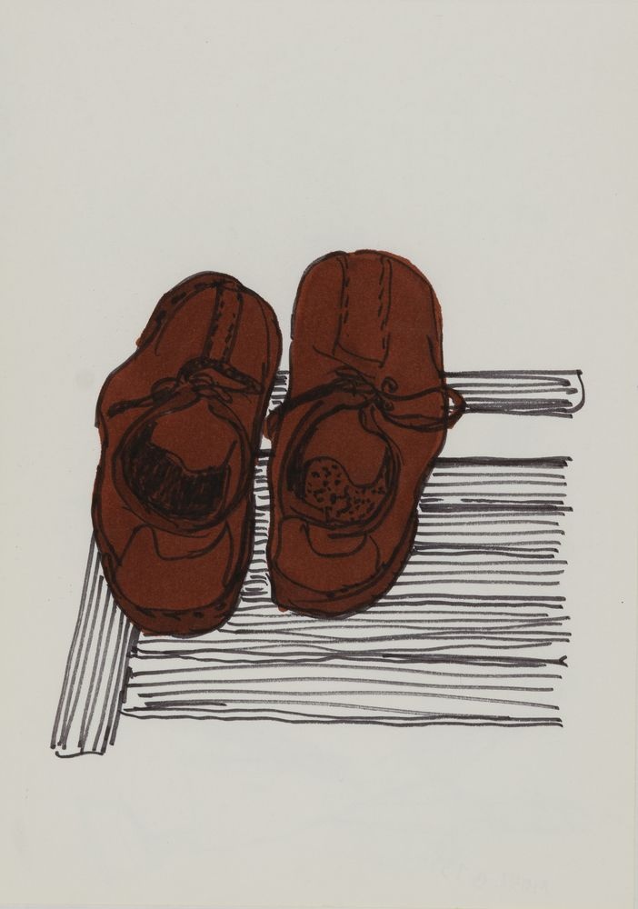 ohne Titel [Studie aus Skizzenbuch 4: Schuhe] (VG Bild-Kunst Bonn 2019 RR-F)