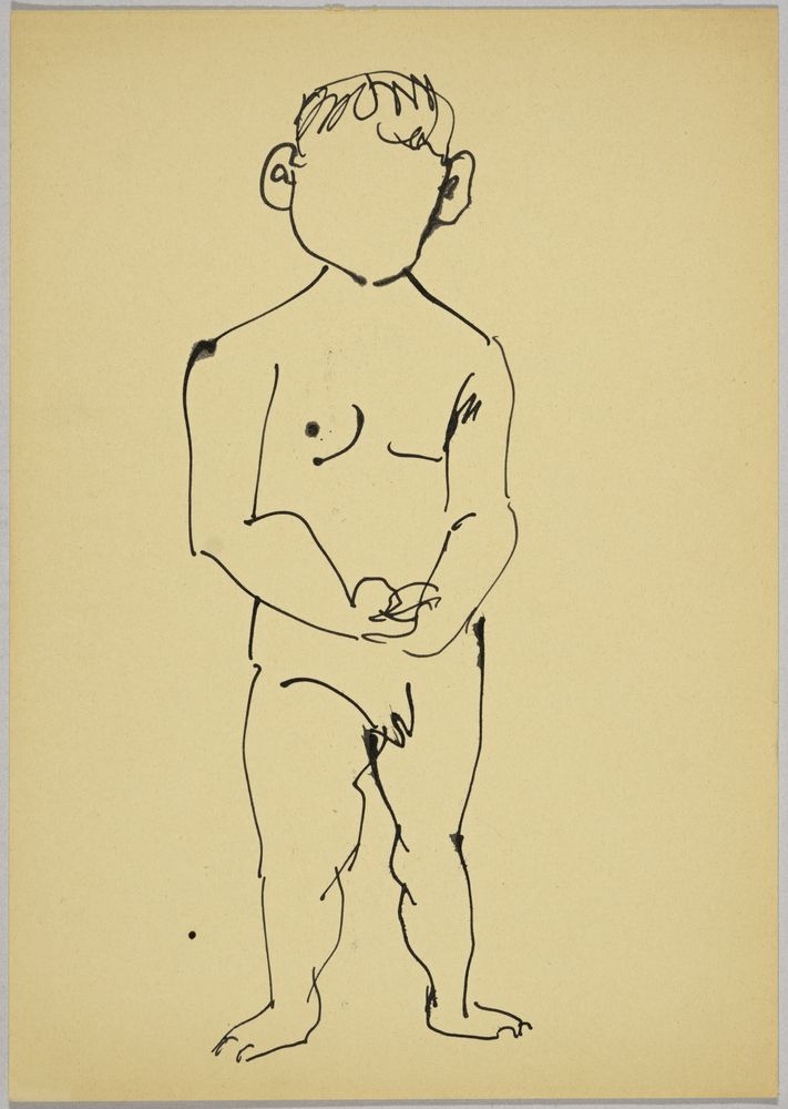 ohne Titel [Personenstudie - Nackter Junge] (VG Bild-Kunst Bonn 2019 RR-F)