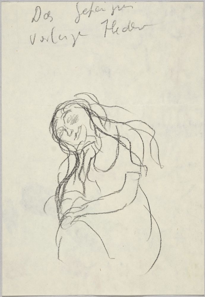 ohne Titel [Illustration - Mädchen mit langem Haar] (VG Bild-Kunst Bonn 2019 RR-F)