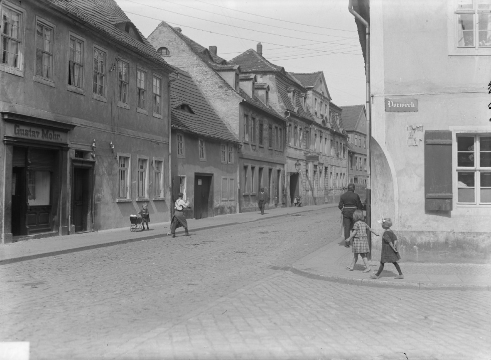 Merseburg, Breite Straße - Eingang Vorwerk (Kulturhistorisches Museum Schloss Merseburg CC BY-NC-SA)
