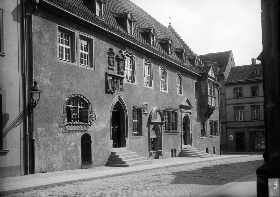 Merseburg, Ansicht des Alten Rathauses (Kulturhistorisches Museum Schloss Merseburg CC BY-NC-SA)
