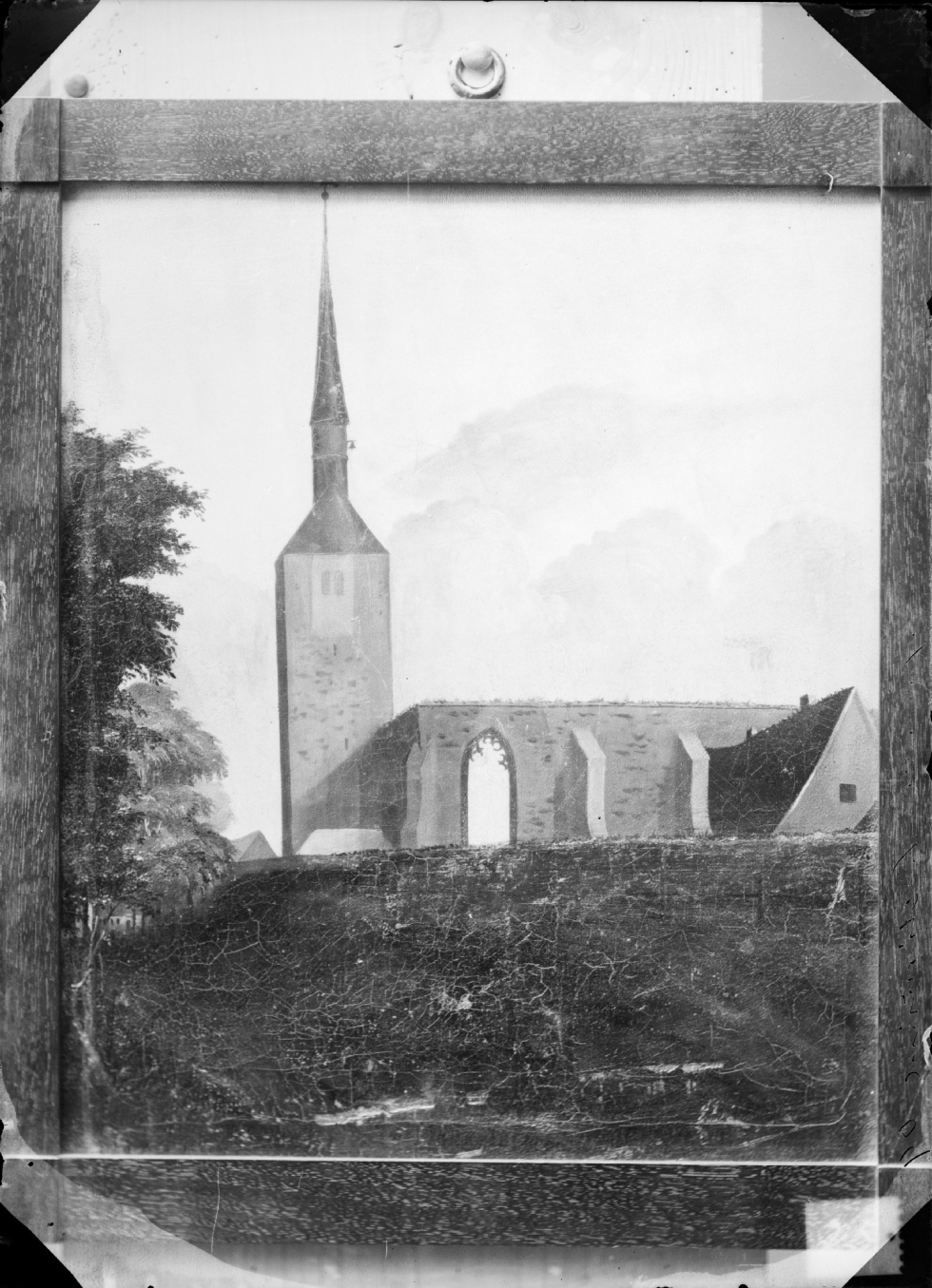 Merseburg, Kirche St.Sixti vor dem Brand von 1848 (Kulturhistorisches Museum Schloss Merseburg CC BY-NC-SA)