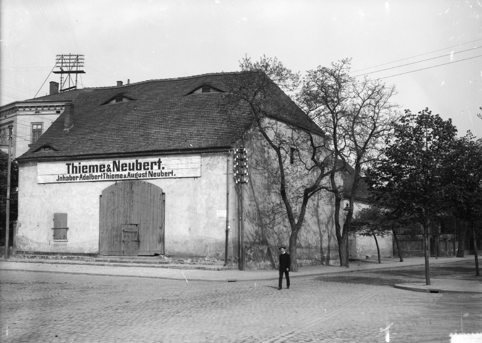 Merseburg, Getreidehandlung Thieme und Neubert (Kulturhistorisches Museum Schloss Merseburg CC BY-NC-SA)