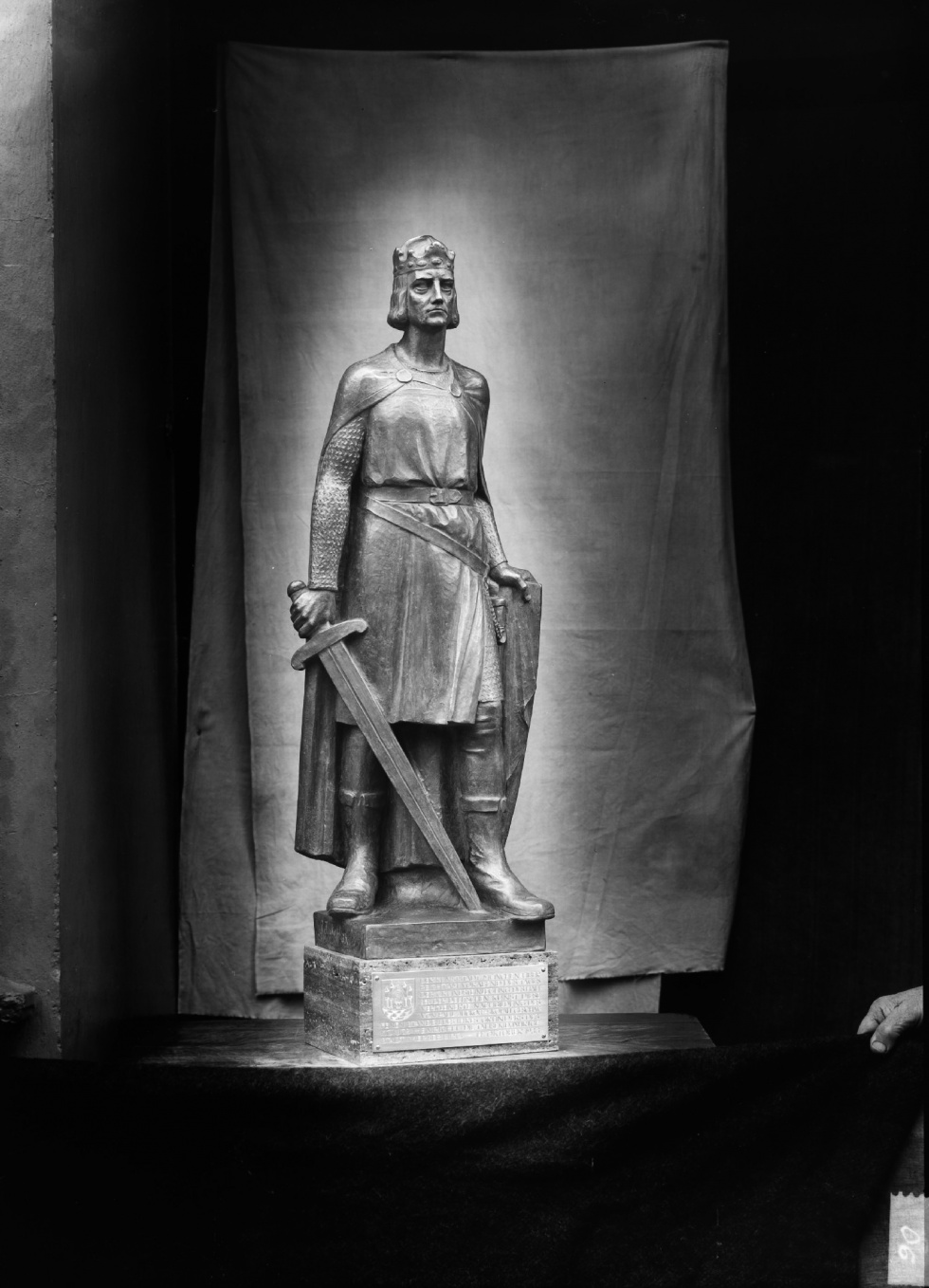 Merseburg, Modell des geplanten Denkmalsbrunnen König Heinrich I. (Kulturhistorisches Museum Schloss Merseburg CC BY-NC-SA)