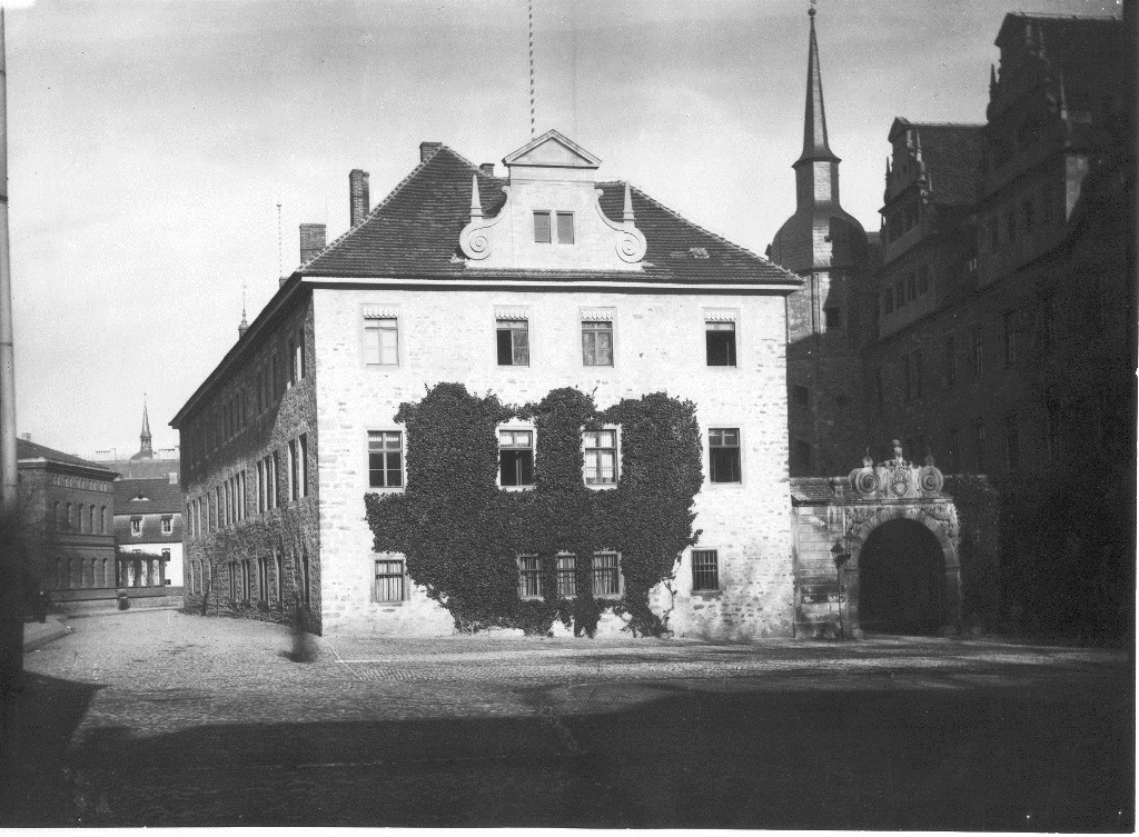 Merseburg, Schloss, Vorschloss mit Löwentor (Kulturhistorisches Museum Schloss Merseburg CC BY-NC-SA)