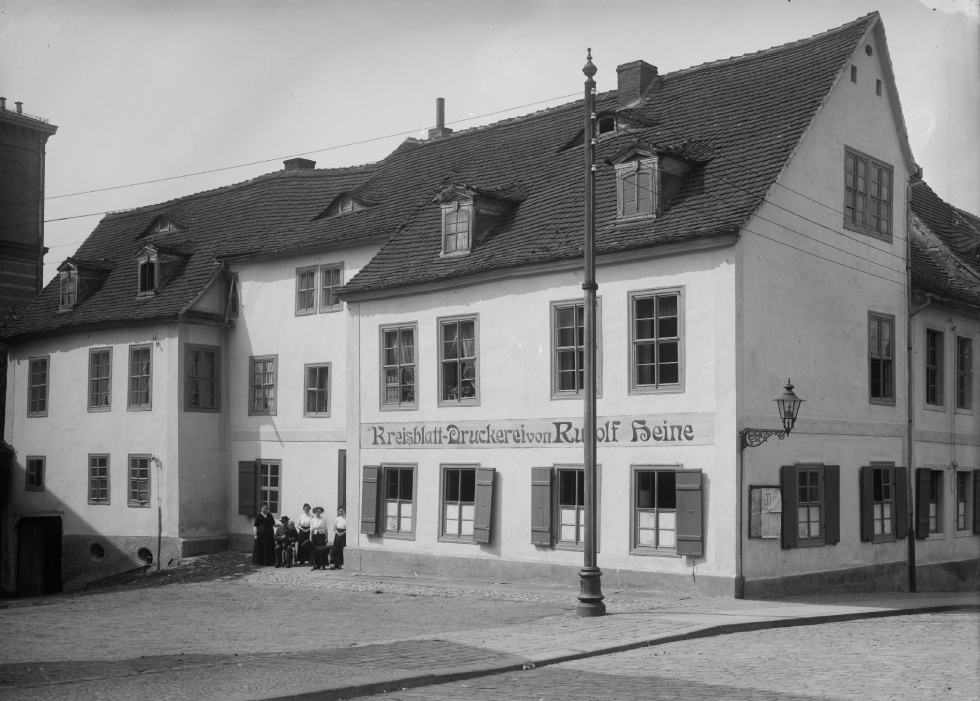 Merseburg, Verlagsgebäude und Druckerei des Merseburger Kreisblattes (Kulturhistorisches Museum Schloss Merseburg CC BY-NC-SA)
