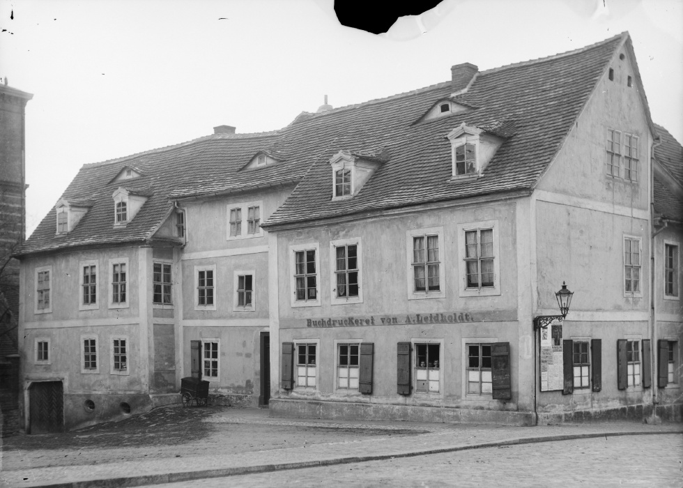 Merseburg,Verlagsgebäude und Druckerei des Merseburger Kreisblattes (Kulturhistorisches Museum Schloss Merseburg CC BY-NC-SA)