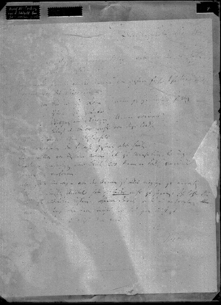 Merseburg, Brief des Geschichtsforschers B. G. Niebuhr vom 2. 5. 1813 (Kulturhistorisches Museum Schloss Merseburg CC BY-NC-SA)