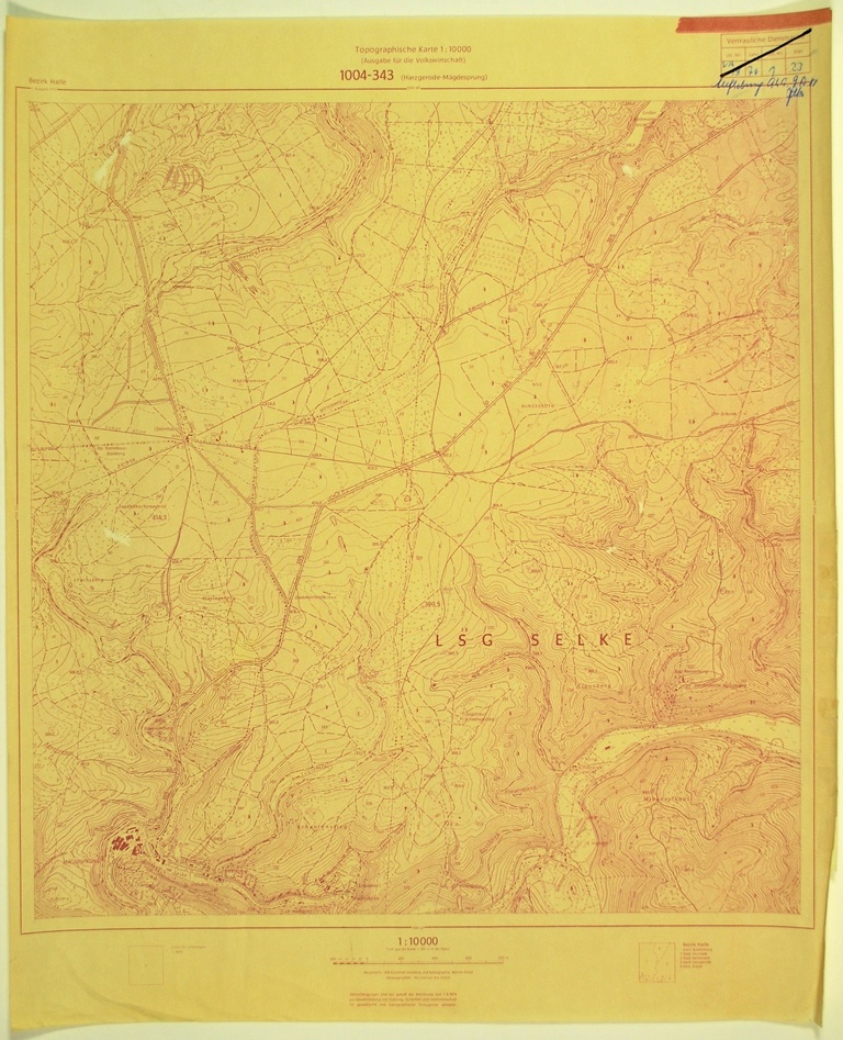 Harzgerode-Mägdesprung (topographische Karte 1:10000) (Kulturhistorisches Museum Schloss Merseburg CC BY-NC-SA)