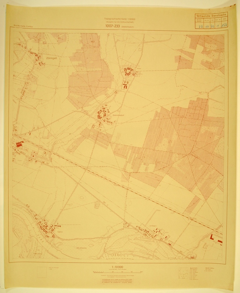 Dietrichsdorf (topographische Karte 1:10000) (Kulturhistorisches Museum Schloss Merseburg CC BY-NC-SA)