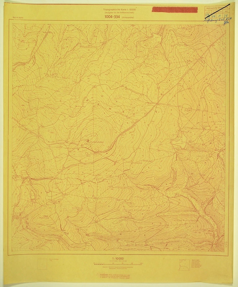 Victorshöhe (topographische Karte 1:10000) (Kulturhistorisches Museum Schloss Merseburg CC BY-NC-SA)
