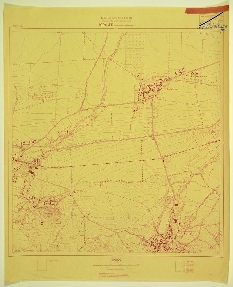 Ballenstedt-Opperode (topographische Karte 1:10000) (Kulturhistorisches Museum Schloss Merseburg CC BY-NC-SA)