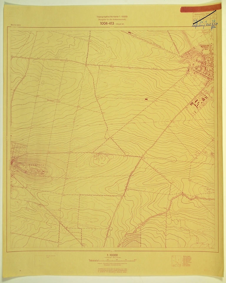 Hoym West (topographische Karte 1:10000) (Kulturhistorisches Museum Schloss Merseburg CC BY-NC-SA)