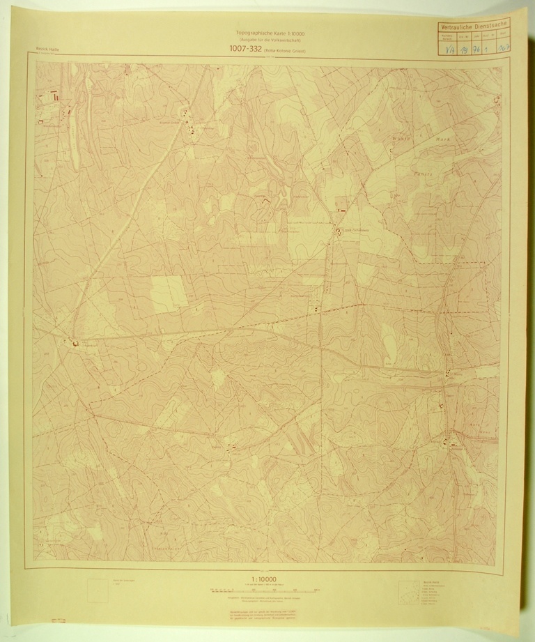 Rotta-Kolonie-Gniest (topographische Karte 1:10000) (Kulturhistorisches Museum Schloss Merseburg CC BY-NC-SA)