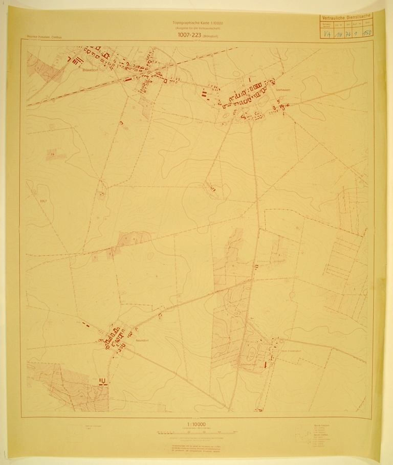 Blönsdorf (topographische Karte 1:10000) (Kulturhistorisches Museum Schloss Merseburg CC BY-NC-SA)