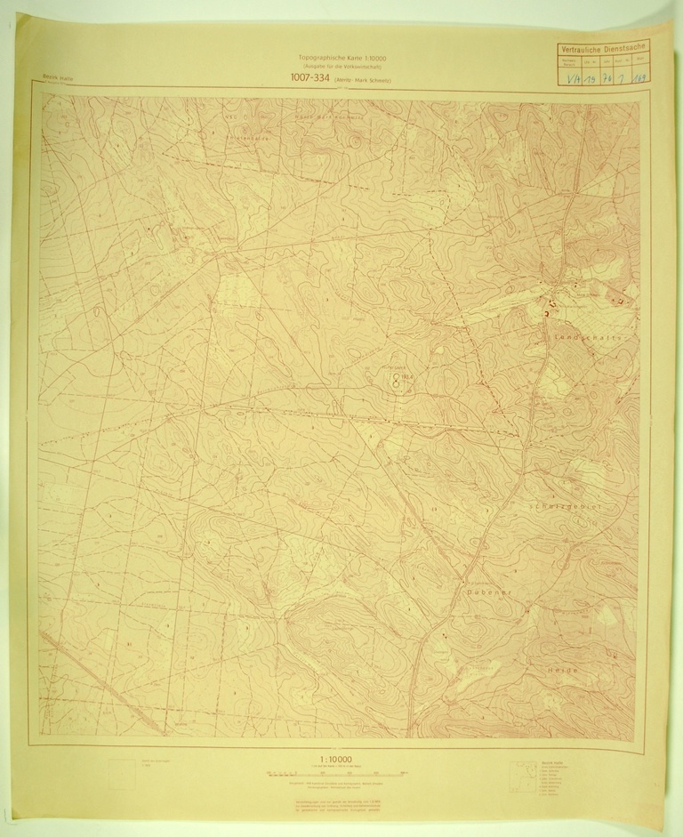 Ateritz-Mark Schmelz (topographische Karte 1:10000) (Kulturhistorisches Museum Schloss Merseburg CC BY-NC-SA)