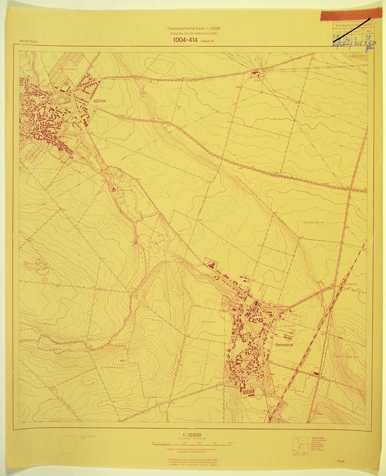 Hoym Ost (topographische Karte 1:10000) (Kulturhistorisches Museum Schloss Merseburg CC BY-NC-SA)