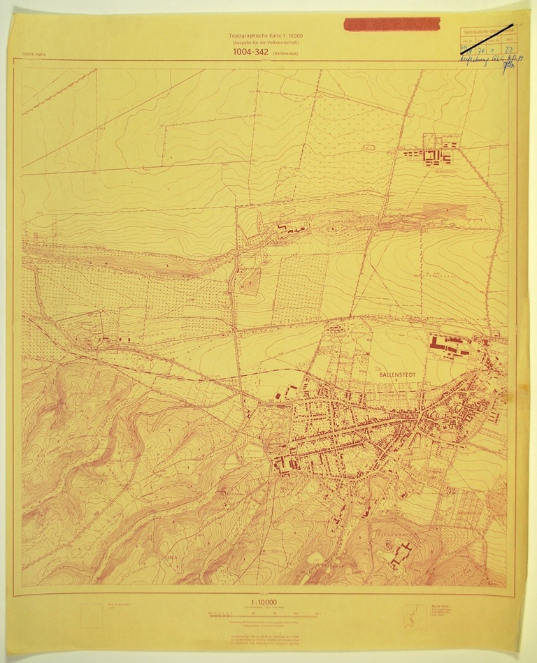 Ballenstedt (topographische Karte 1:10000) (Kulturhistorisches Museum Schloss Merseburg CC BY-NC-SA)