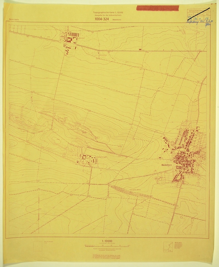 Badeborn (topographische Karte 1:10000) (Kulturhistorisches Museum Schloss Merseburg CC BY-NC-SA)