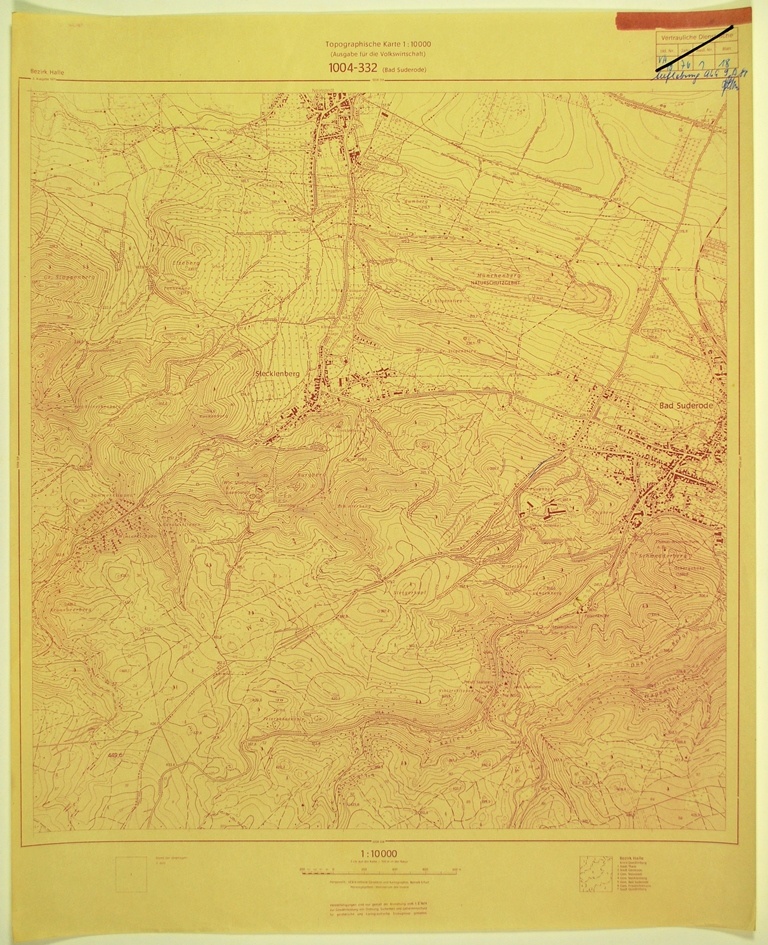 Bad Suderode (topographische Karte 1:10000) (Kulturhistorisches Museum Schloss Merseburg CC BY-NC-SA)