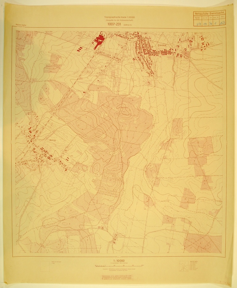 Zahna Süd (topographische Karte 1:10000) (Kulturhistorisches Museum Schloss Merseburg CC BY-NC-SA)