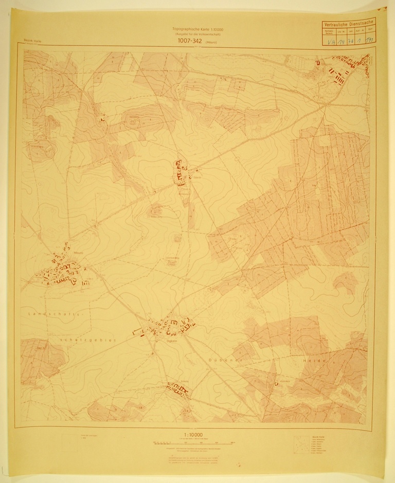 Meuro (topographische Karte 1:10000) (Kulturhistorisches Museum Schloss Merseburg CC BY-NC-SA)
