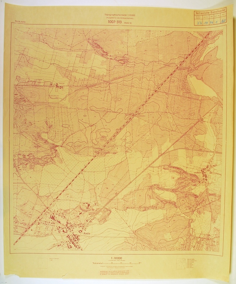 Radis Nord (topographische Karte 1:10000) (Kulturhistorisches Museum Schloss Merseburg CC BY-NC-SA)