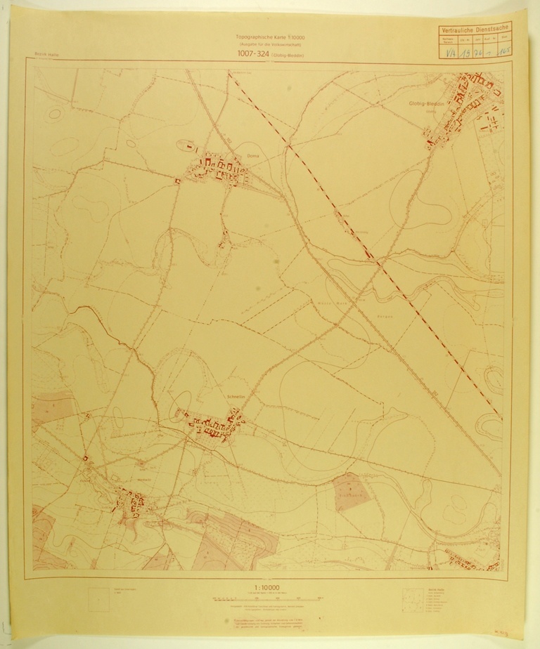 Globig-Bleddin (topographische Karte 1:10000) (Kulturhistorisches Museum Schloss Merseburg CC BY-NC-SA)