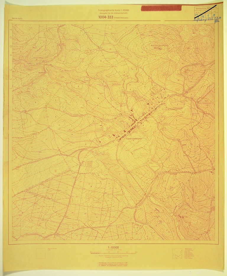 Friedrichsbrunn (topographische Karte 1:10000) (Kulturhistorisches Museum Schloss Merseburg CC BY-NC-SA)