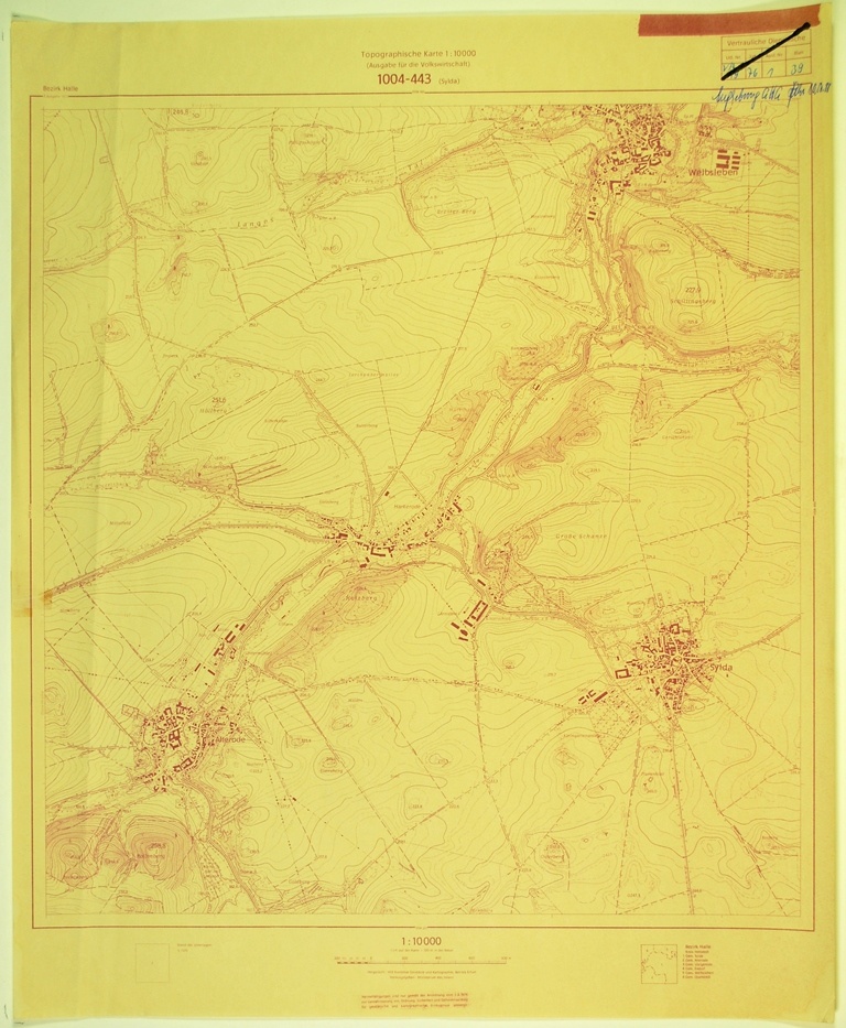 Sylda (topographische Karte 1:10000) (Kulturhistorisches Museum Schloss Merseburg CC BY-NC-SA)