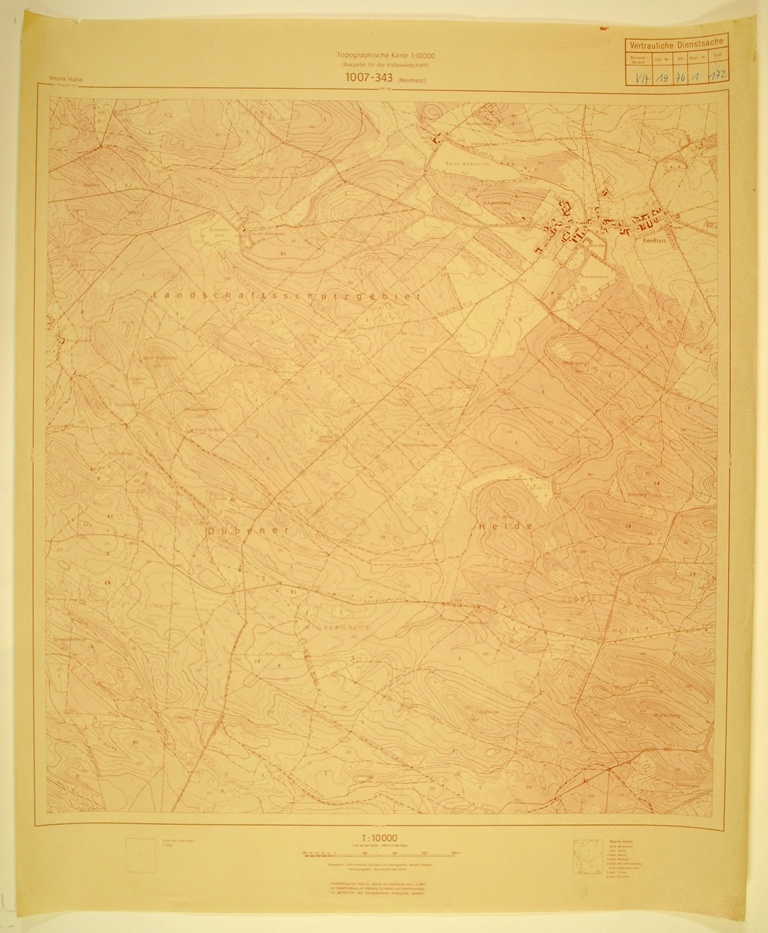 Reinharz (topographische Karte 1:10000) (Kulturhistorisches Museum Schloss Merseburg CC BY-NC-SA)