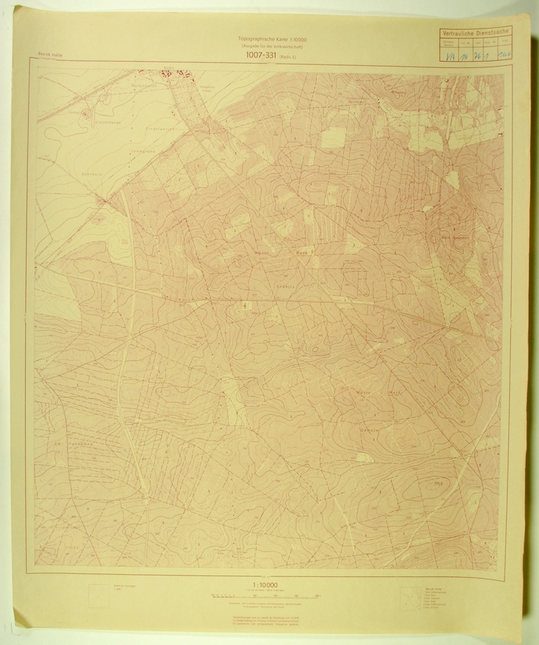 Radis Süd (topographische Karte 1:10000) (Kulturhistorisches Museum Schloss Merseburg CC BY-NC-SA)