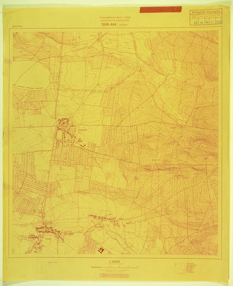 Gröbern (topographische Karte 1:10000) (Kulturhistorisches Museum Schloss Merseburg CC BY-NC-SA)