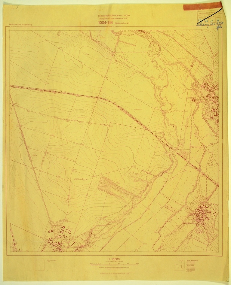 Hedersleben West (topographische Karte 1:10000) (Kulturhistorisches Museum Schloss Merseburg CC BY-NC-SA)