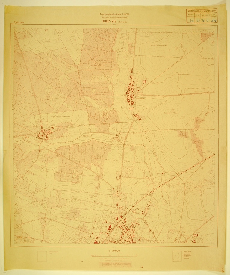 Zahna Nord (topographische Karte 1:10000) (Kulturhistorisches Museum Schloss Merseburg CC BY-NC-SA)
