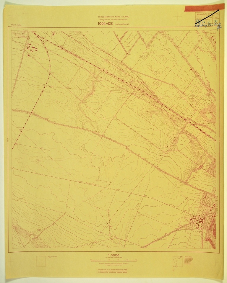 Aschersleben West (topographische Karte 1:10000) (Kulturhistorisches Museum Schloss Merseburg CC BY-NC-SA)