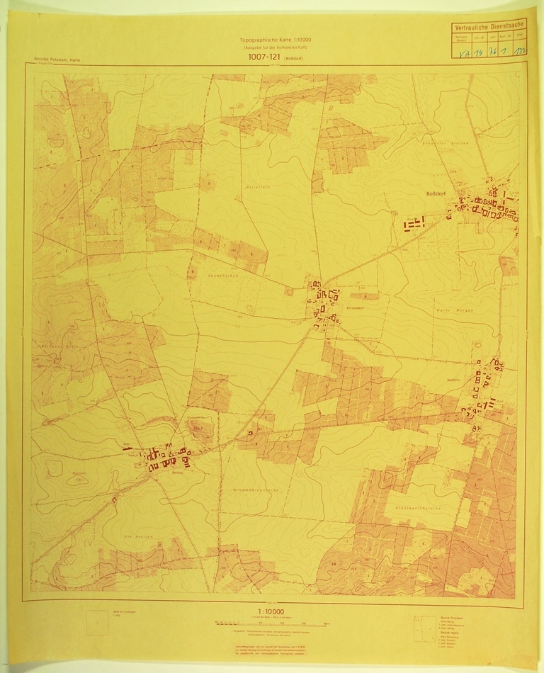 Boßdorf (topographische Karte 1:10000) (Kulturhistorisches Museum Schloss Merseburg CC BY-NC-SA)