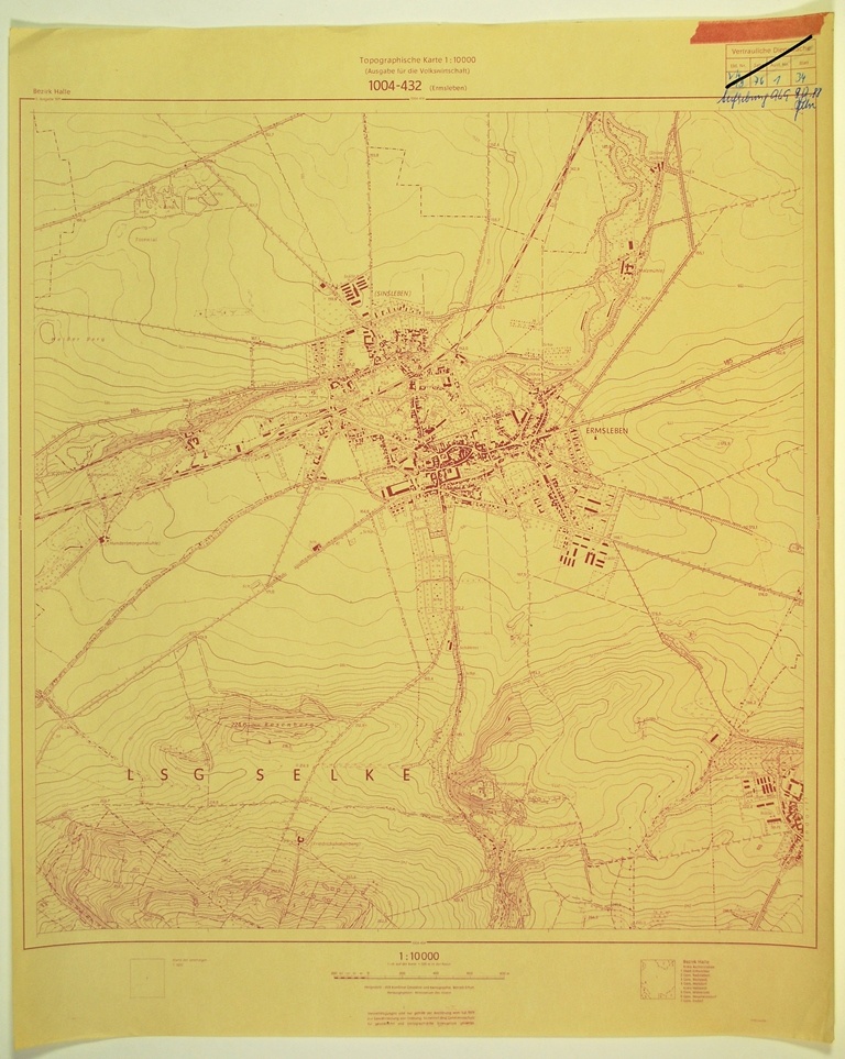 Ermsleben (topographische Karte 1:10000) (Kulturhistorisches Museum Schloss Merseburg CC BY-NC-SA)