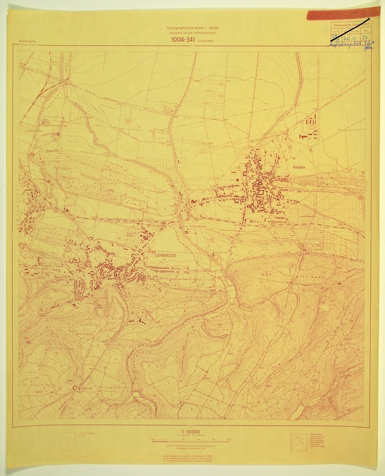 Gernrode (topographische Karte 1:10000) (Kulturhistorisches Museum Schloss Merseburg CC BY-NC-SA)