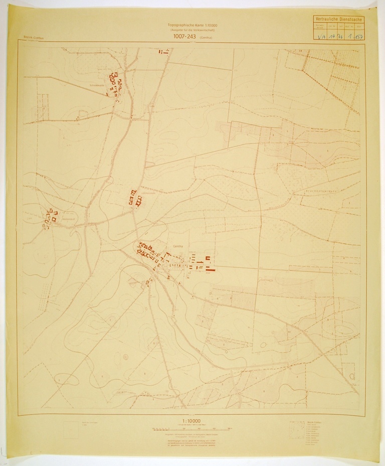 Gentha (topographische Karte 1:10000) (Kulturhistorisches Museum Schloss Merseburg CC BY-NC-SA)