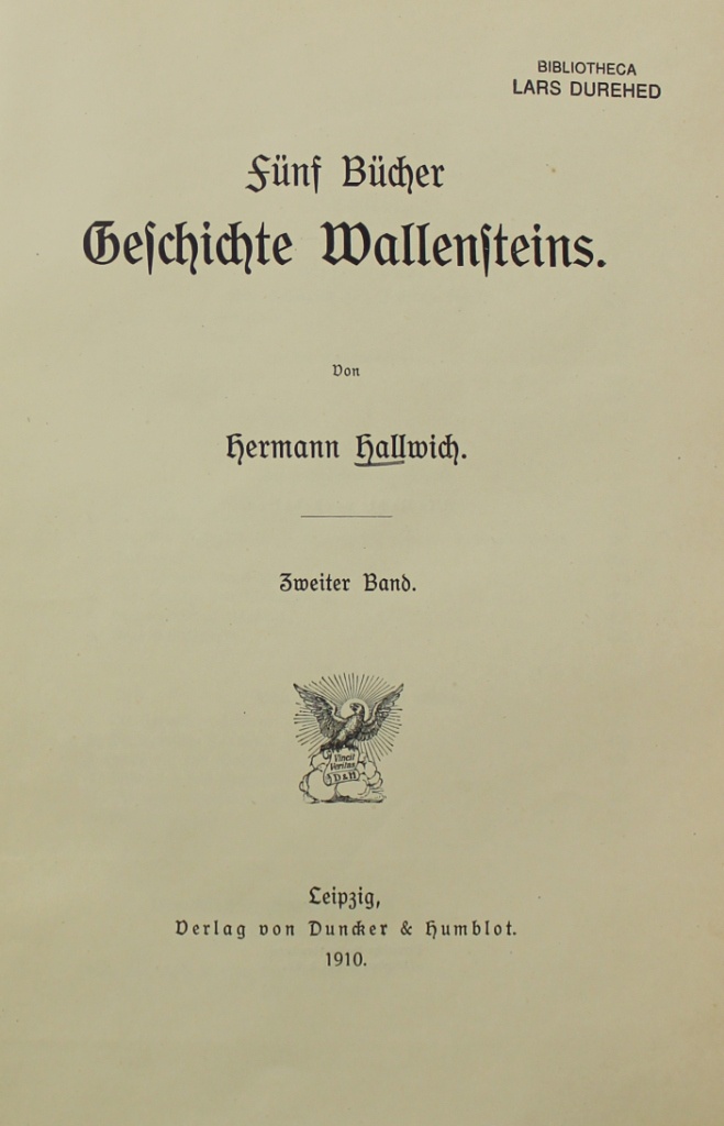 Fünf Bücher Geschichte Wallensteins  (Museum im Schloss Lützen CC BY-NC-SA)